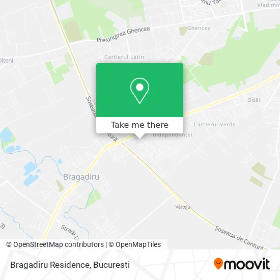 Bragadiru Residence map