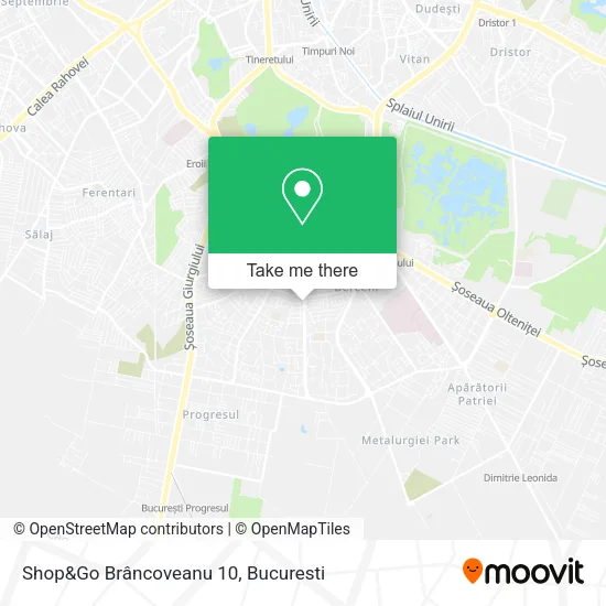 Shop&Go Brâncoveanu 10 map