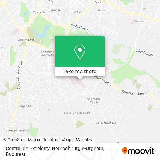 Centrul de Excelență Neurochirurgie-Urgență map