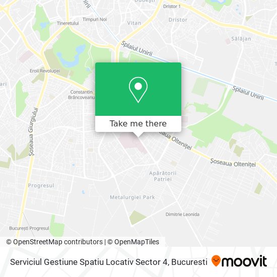 Serviciul Gestiune Spatiu Locativ Sector 4 map