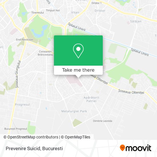 Prevenire Suicid map