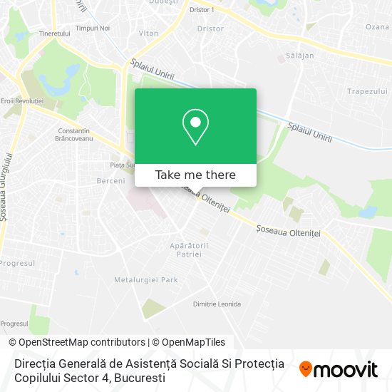 Direcția Generală de Asistență Socială Si Protecția Copilului Sector 4 map
