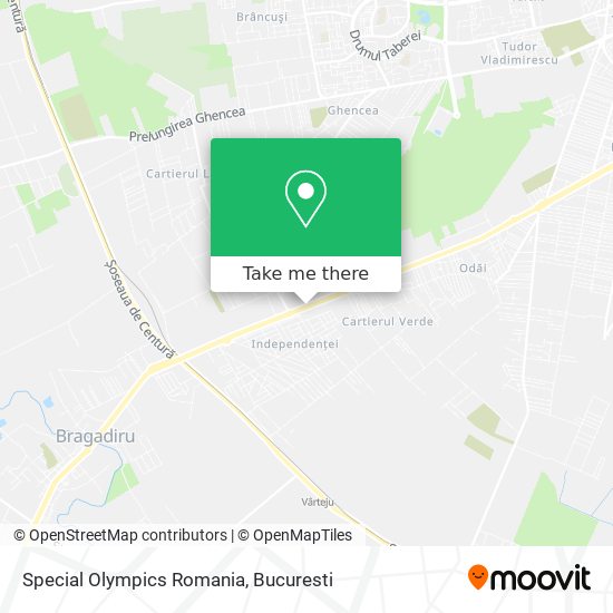 Special Olympics Romania map