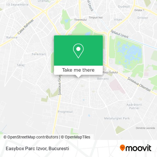 Easybox Parc Izvor map