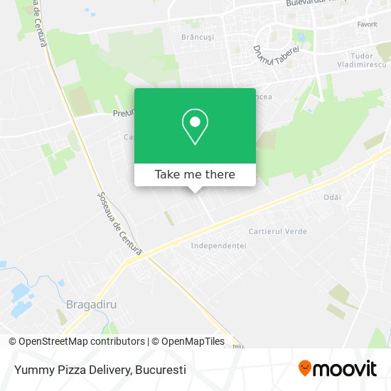 Yummy Pizza Delivery map
