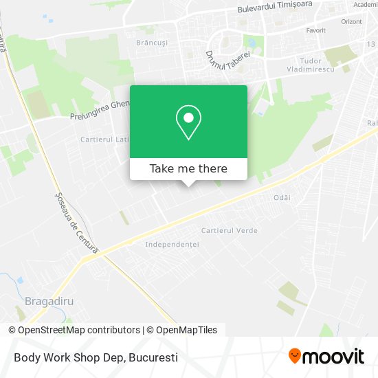 Body Work Shop Dep map