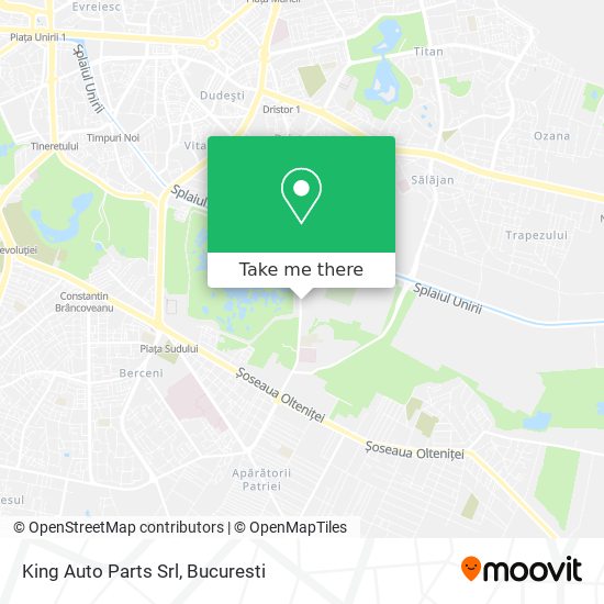 King Auto Parts Srl map