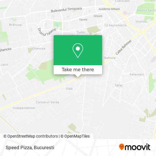 Speed Pizza map