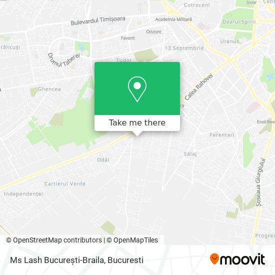 Ms Lash București-Braila map
