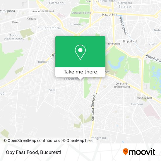 Oby Fast Food map
