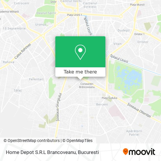 Home Depot S.R.L Brancoveanu map