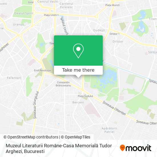 Muzeul Literaturii Române-Casa Memorială Tudor Arghezi map