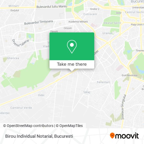 Birou Individual Notarial map