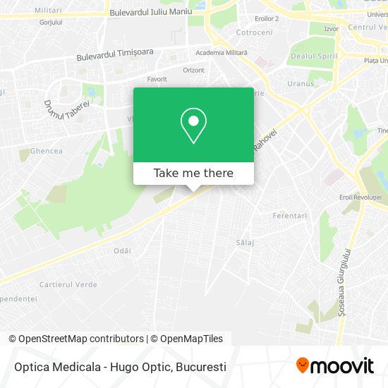 Optica Medicala - Hugo Optic map