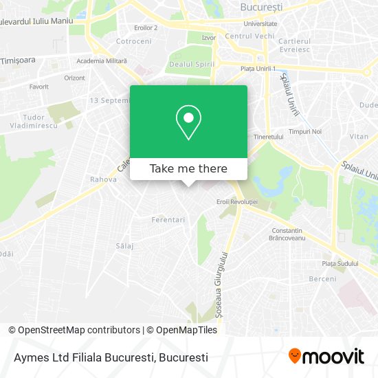 Aymes Ltd Filiala Bucuresti map