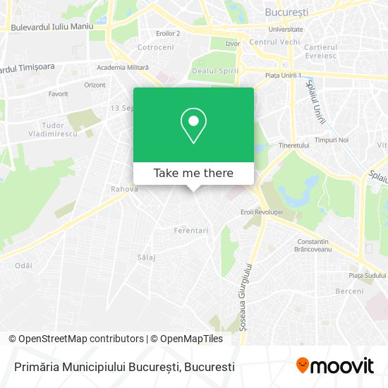Primăria Municipiului București map