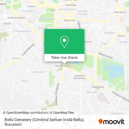 Bellu Cemetery (Cimitirul Șerban Vodă-Bellu) map