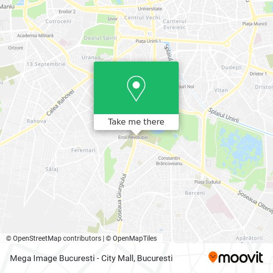 Mega Image Bucuresti - City Mall map