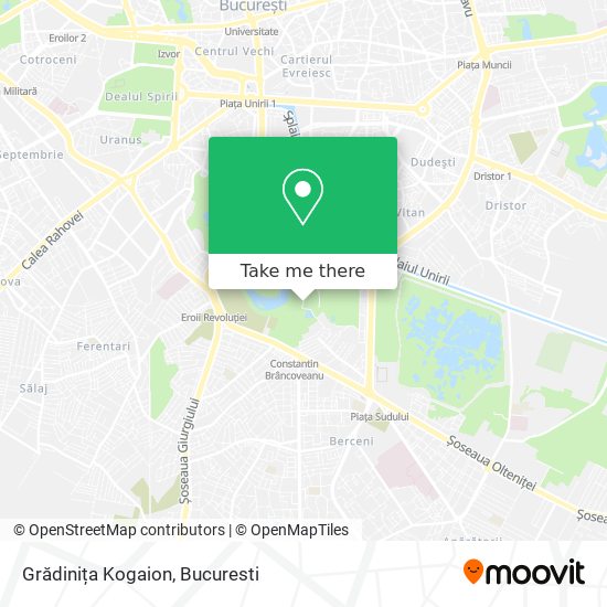 Grădinița Kogaion map