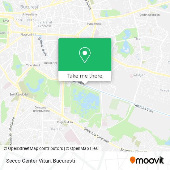 Secco Center Vitan map