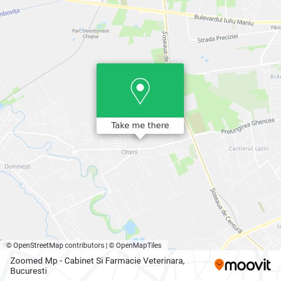Zoomed Mp - Cabinet Si Farmacie Veterinara map
