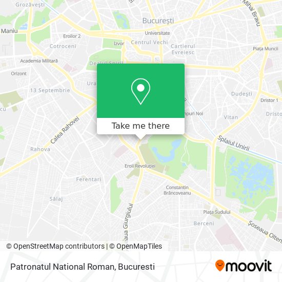 Patronatul National Roman map