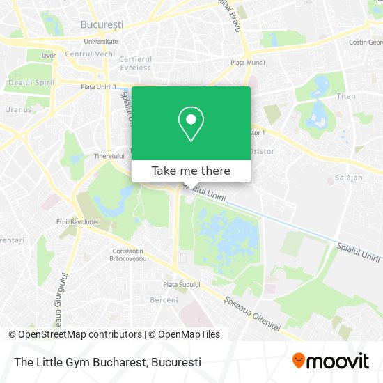 The Little Gym Bucharest map