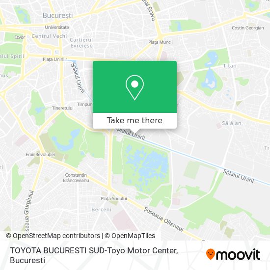 TOYOTA BUCURESTI SUD-Toyo Motor Center map