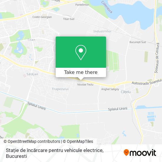 Stație de încărcare pentru vehicule electrice map