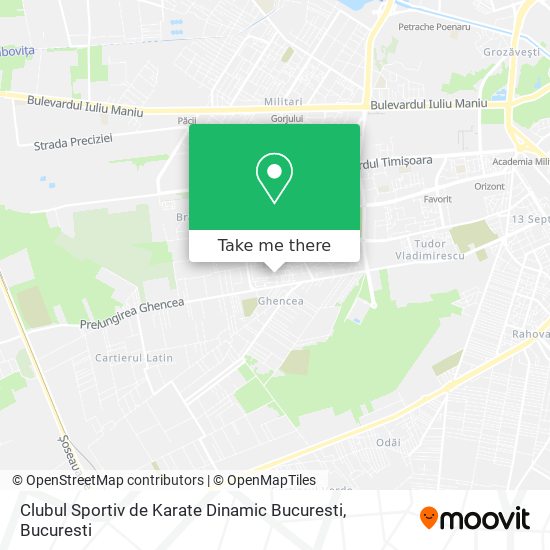 Clubul Sportiv de Karate Dinamic Bucuresti map