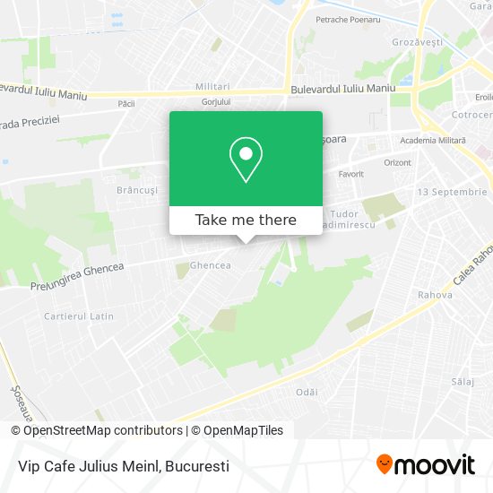 Vip Cafe Julius Meinl map
