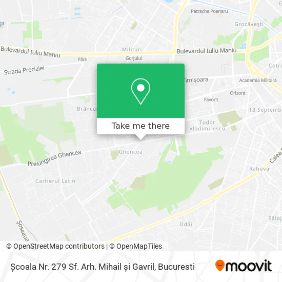 Școala Nr. 279 Sf. Arh. Mihail și Gavril map