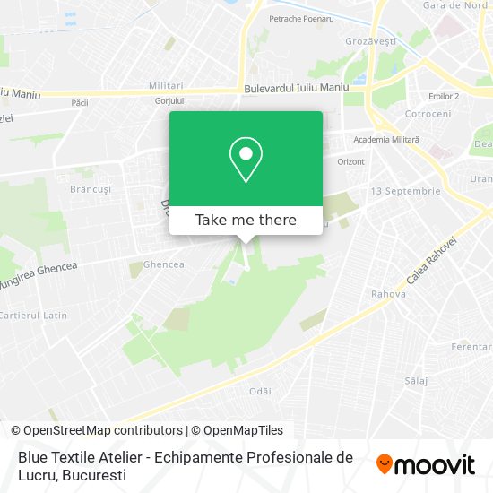 Blue Textile Atelier - Echipamente Profesionale de Lucru map