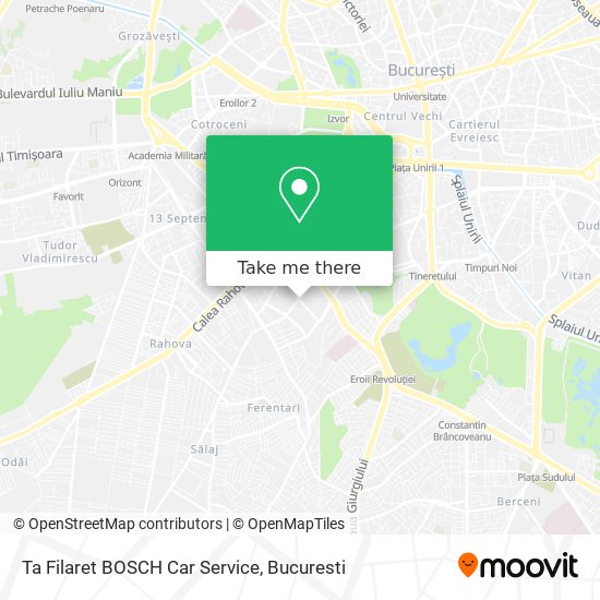 Ta Filaret BOSCH Car Service map