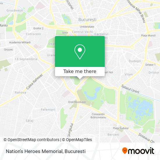 Nation's Heroes Memorial map