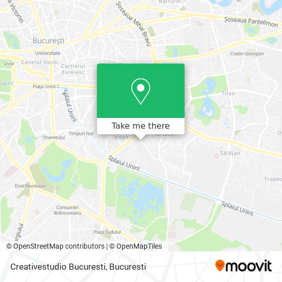 Creativestudio Bucuresti map