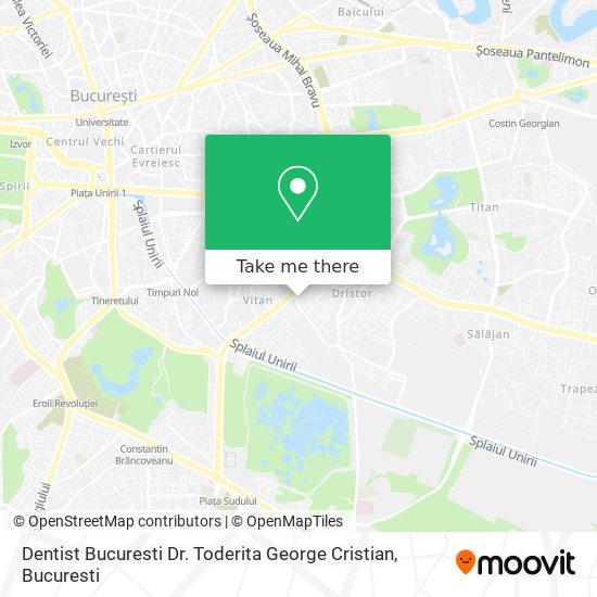 Dentist Bucuresti Dr. Toderita George Cristian map