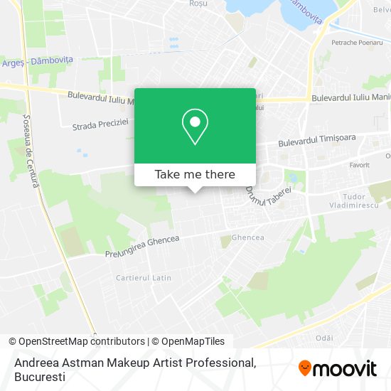 Andreea Astman Makeup Artist Professional map