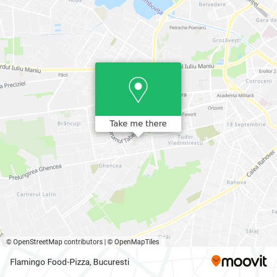 Flamingo Food-Pizza map
