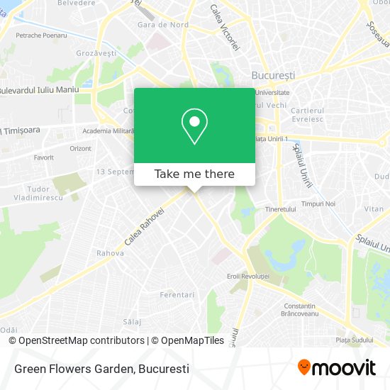 Green Flowers Garden map