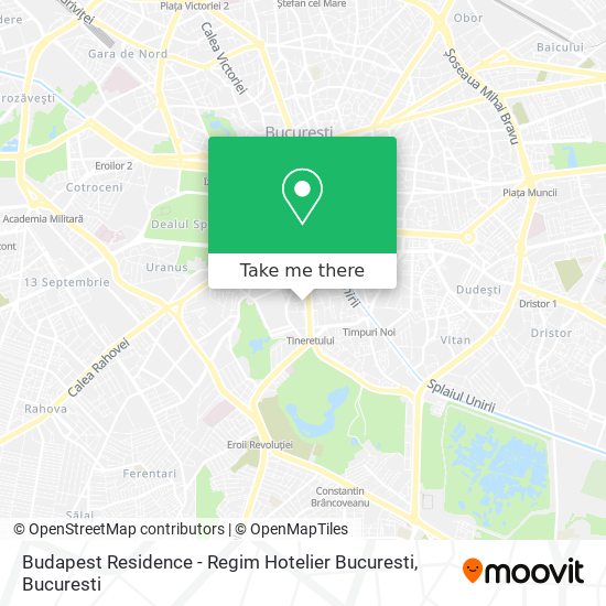 Budapest Residence - Regim Hotelier Bucuresti map