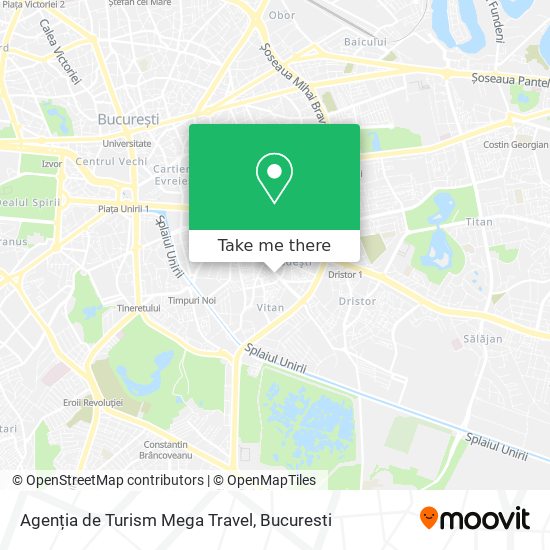Agenția de Turism Mega Travel map