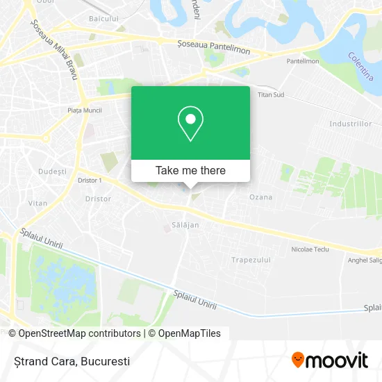 Ștrand Cara map