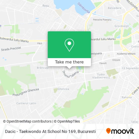 Dacic - Taekwondo At School No 169 map