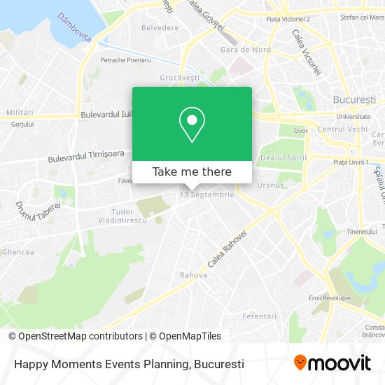 Happy Moments Events Planning map