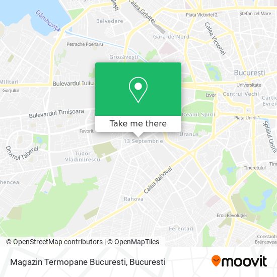 Magazin Termopane Bucuresti map