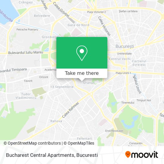 Bucharest Central Apartments map