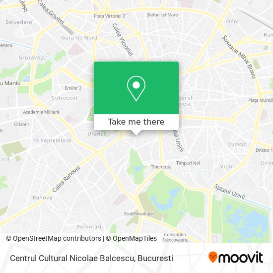 Centrul Cultural Nicolae Balcescu map