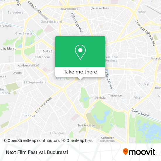 Next Film Festival map