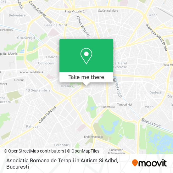Asociatia Romana de Terapii in Autism Si Adhd map